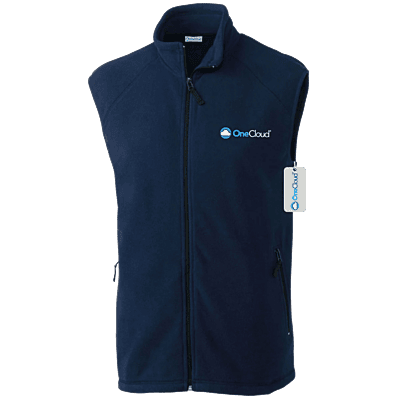 OneCloud Mens Fleece Full Zip Vest