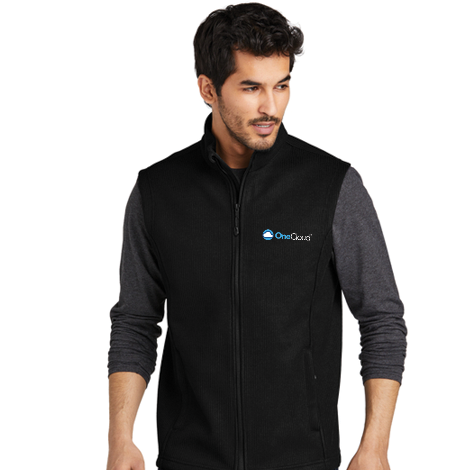 OneCloud Men's Fleece Full Zip Vest OneCloud Men's Fleece Full Zip Vest