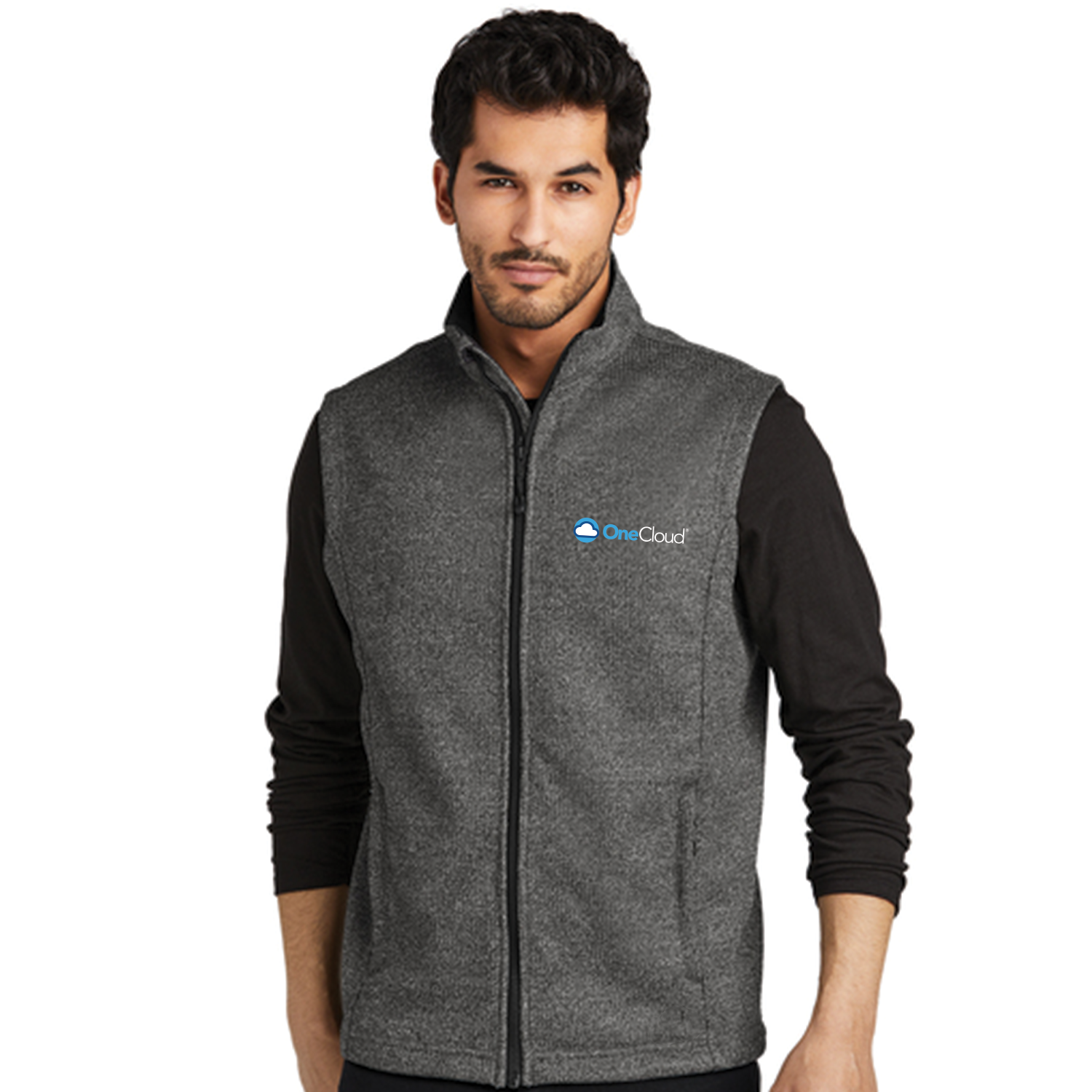 OneCloud Men's Fleece Full Zip Vest OneCloud Men's Fleece Full Zip Vest